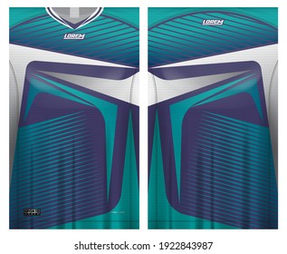 jersey fabric design can be used for sport team uniforms
front rear view mockup vector  easy to customize