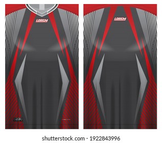 jersey fabric design can be used for sport team uniforms
front rear view mockup vector  easy to customize