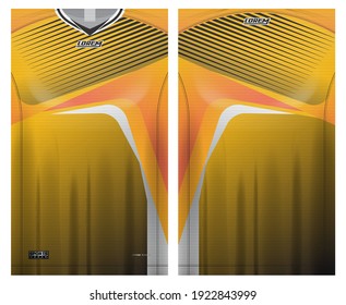 jersey fabric design can be used for sport team uniforms
front rear view mockup vector  easy to customize