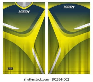 jersey fabric design can be used for sport team uniforms
front rear view mockup vector  easy to customize