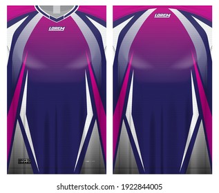 jersey fabric design can be used for sport team uniforms
front rear view mockup vector  easy to customize