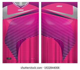 jersey fabric design can be used for sport team uniforms
front rear view mockup vector  easy to customize