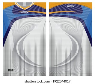 jersey fabric design can be used for sport team uniforms
front rear view mockup vector  easy to customize