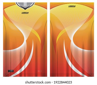 jersey fabric design can be used for sport team uniforms
front rear view mockup vector  easy to customize