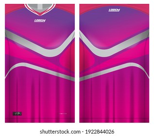 jersey fabric design can be used for sport team uniforms
front rear view mockup vector  easy to customize