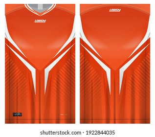 jersey fabric design can be used for sport team uniforms
front rear view mockup vector  easy to customize