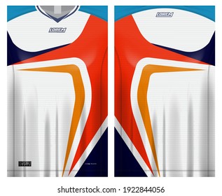 jersey fabric design can be used for sport team uniforms
front rear view mockup vector  easy to customize