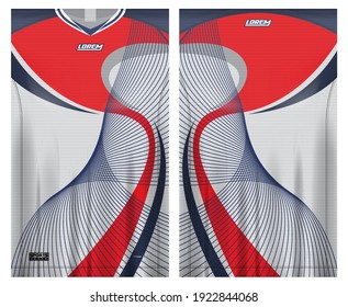 jersey fabric design can be used for sport team uniforms
front rear view mockup vector  easy to customize