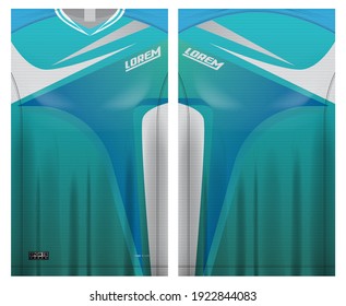 jersey fabric design can be used for sport team uniforms
front rear view mockup vector  easy to customize