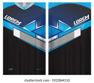 jersey fabric design can be used for sport team uniforms
front rear view mockup vector  easy to customize