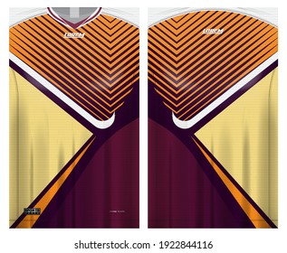 jersey fabric design can be used for sport team uniforms
front rear view mockup vector  easy to customize