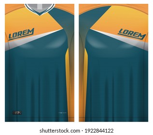 jersey fabric design can be used for sport team uniforms
front rear view mockup vector  easy to customize