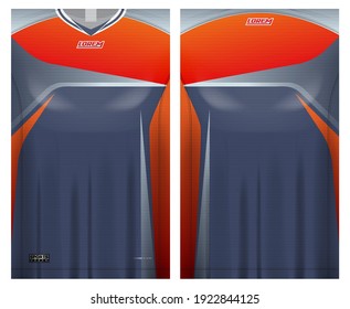 jersey fabric design can be used for sport team uniforms
front rear view mockup vector  easy to customize