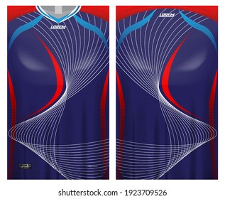 jersey fabric design can be used for sport team uniforms
front rear view mockup vector  easy to customize