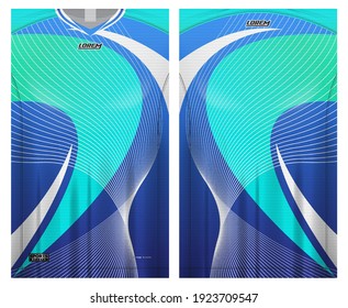 jersey fabric design can be used for sport team uniforms
front rear view mockup vector  easy to customize