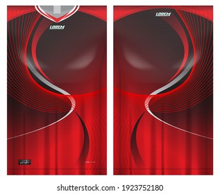 jersey fabric design can be used for sport team uniforms
front rear view mockup vector  easy to customize