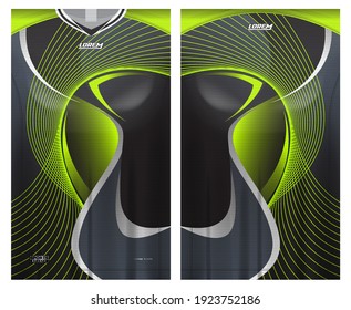 jersey fabric design can be used for sport team uniforms
front rear view mockup vector  easy to customize