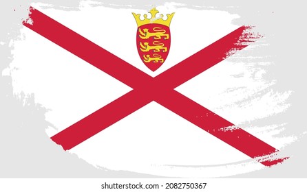 Bandera de Jersey en estilo grunge