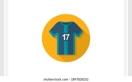 Jersey flat icon vector template, Soccer icon concepts, Creative design