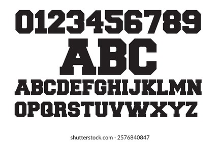 Jersey Font and Jersey  Number Clip Art