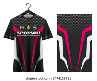 Jersey football design template. Uniform jersey front view.