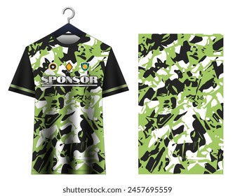 Jersey football design. Uniform football club. Soccer jersey mockup. Vector design.