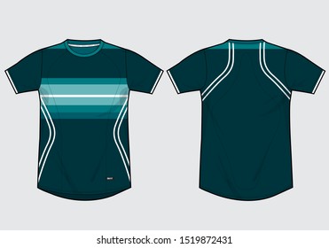Jersey football soccer uniform club kit design template mockup vector