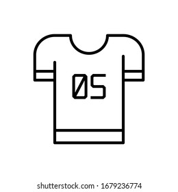 Jersey Icon. Flat Vector Graphic In White Background.