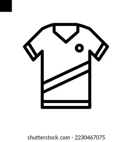 vector de línea de icono de Jersey