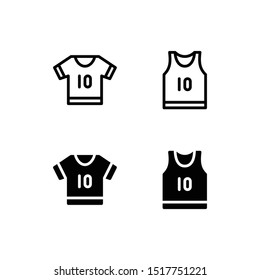 Jersey Icon Logo Vector Symbol. Sport Icon