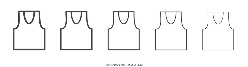 Jersey icon outline ilustration vector symbol