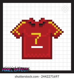 Jersey-Symbol im Pixelstil