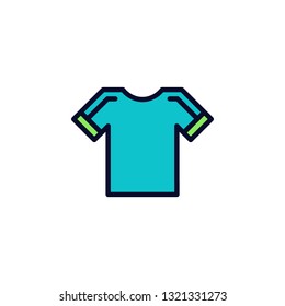 Jersey Icon Vector Illustration in Filled Style for Any Purpose