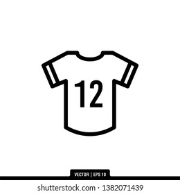 Jersey Icon Vector Illustration Logo Template

