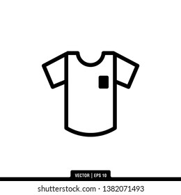 Jersey Icon Vector Illustration Logo Template
