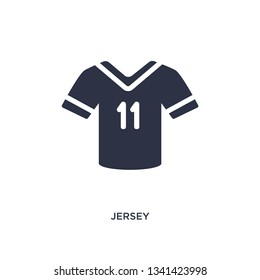 jersey isolated icon. Simple element illustration from clothes concept. jersey editable logo symbol design on white background. Can be use for web and mobile.