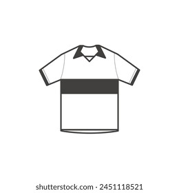 jersey line icon. linear style sign for mobile concept and web design. t shirt outline vector icon. Symbol, logo illustration. Vector graphics