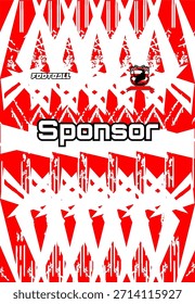 jersey mock up pattern ready to print for sport uniform activity