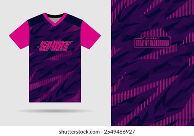 Jersey mockup com fundo de textura abstrata e modelo de ilustração de design moderno para uniforme esportivo