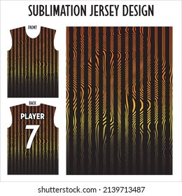 Сolorful jersey mockup. Pattern  for sublimation. Basketball jersey design. Gradient colors.