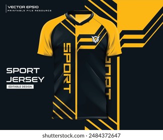 Plantilla de maqueta de jersey. diseño moderno y nítido para jersey soccer, motocross y ciclismo. archivo eps de Vector