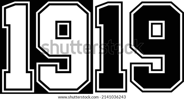 Jersey number 19 for\
t-shirt designs