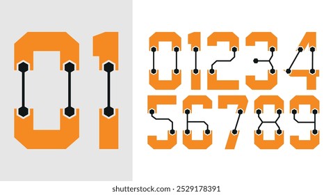 Jersey number design and jersey number typography
