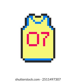 Jersey número siete pixel art