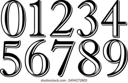 Jersey number and jersey number typography