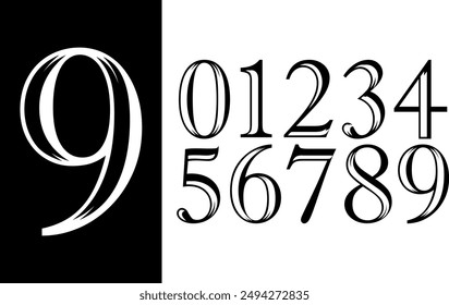 Jersey number and jersey number typography