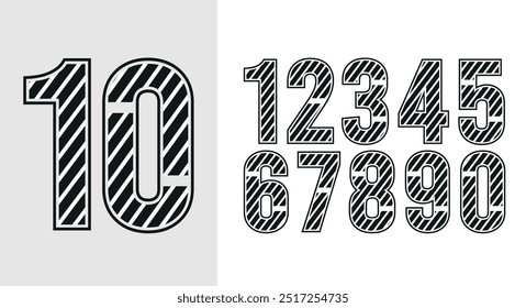Jersey number and jersey number typography