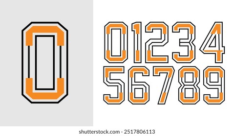 Tipografía del número de Jersey y del número de Jersey