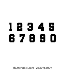 Jersey Numbers Clipart Vector And Clip Art
