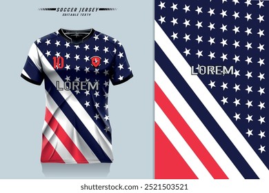 jersey Diseño de patrón, ilustración, fondo textil para camiseta deportiva, camiseta de fútbol jersey de fútbol